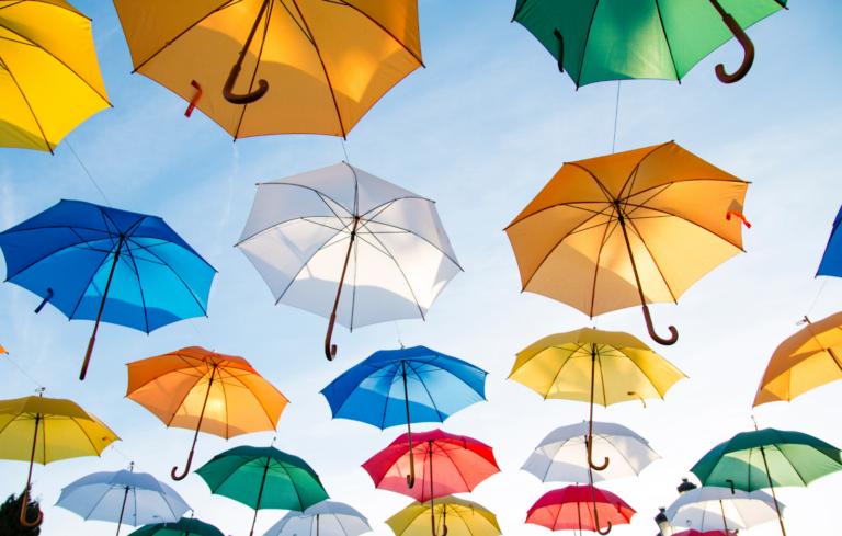 picture showing best life insurance for kids as umbrellas in lifefor